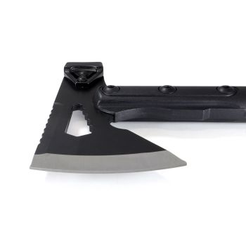 Preview: Universalaxt mit Hammer von Origin Outdoors, Draufsicht auf weißem Hintergrund